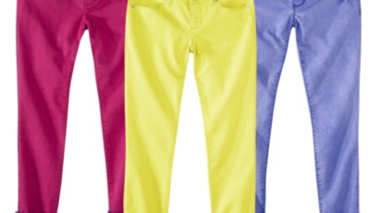 colored jeans for juniors
