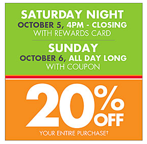 Big Lots: 20% Off Your Entire Purchase Coupon (Sat. and Sun. ONLY ...