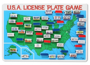 melissa doug license plate game